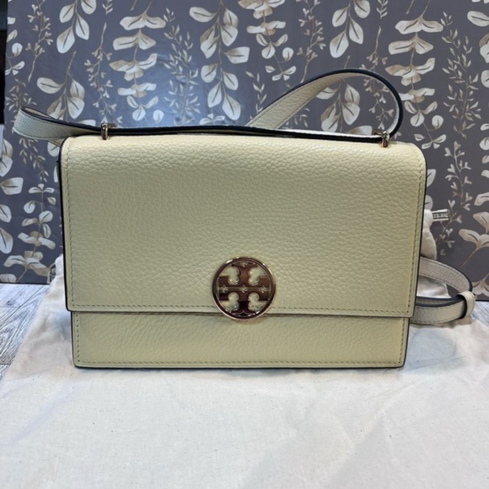 Tory Burch Women's Miller Colorblock Shoulder Bag Light Honey Limited Edition